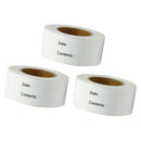 3 Rolls 375pcs Freezer Refrigerator Labels Stickers Paper Self-Adhesive