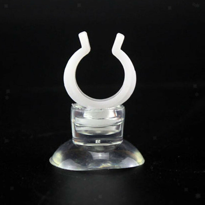 Pack of 20 Strong Self-adhesive Aquarium Suction Cup Clips Airline Tube Holders,