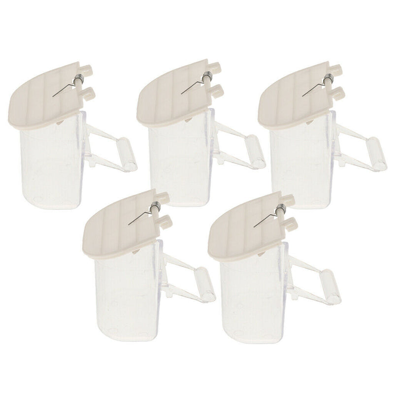 5pcs Starling Tiger Skin Peony Finch Small Birds Parrots Food Feeding Container