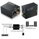 Optical Coaxial Toslink Digital to Analog Audio Converter Adapter RCA L/R 3.5mm
