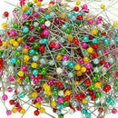 100X Dress Wedding Crafts Round Head Straight Sewing Needle Pin Corsage SH Q4K3