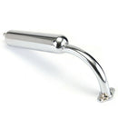 Chrome Muffler Exhaust Pipe 2-Stroke Motorized Bicycle Bike 49cc 60cc 66cc 80 BX