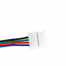 10X New 4 PIN RGB LED STRIP LIGHT TO CONTROLLER CONNECTORS WIRE CABLE 10MM 5050