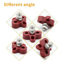 Bus Bar Power Terminal Block Heavy Duty M8 Power Distribution Stud (Red)