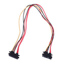 1Pc 50CM 22P SATA 7+15Pin M/F Serial Data Power Combo Cable Power ExtensionSEAU