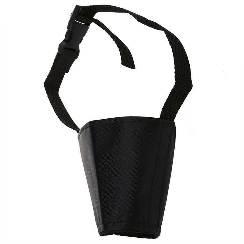 Muzzle Grating Adjustable nylon Black For Dog Training 8cm Size 3 N2B6
