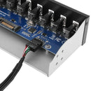 9 Pin To 7 Port USB2.0 Hub 5.25 Inch CD-Rom Drive Bay CD Rom Front Panel Fo