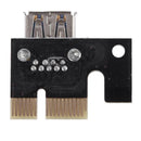 PCI-E Express 1x to 16x Extender Riser Card 6Pin USB3.0 Cable for BTC Miner