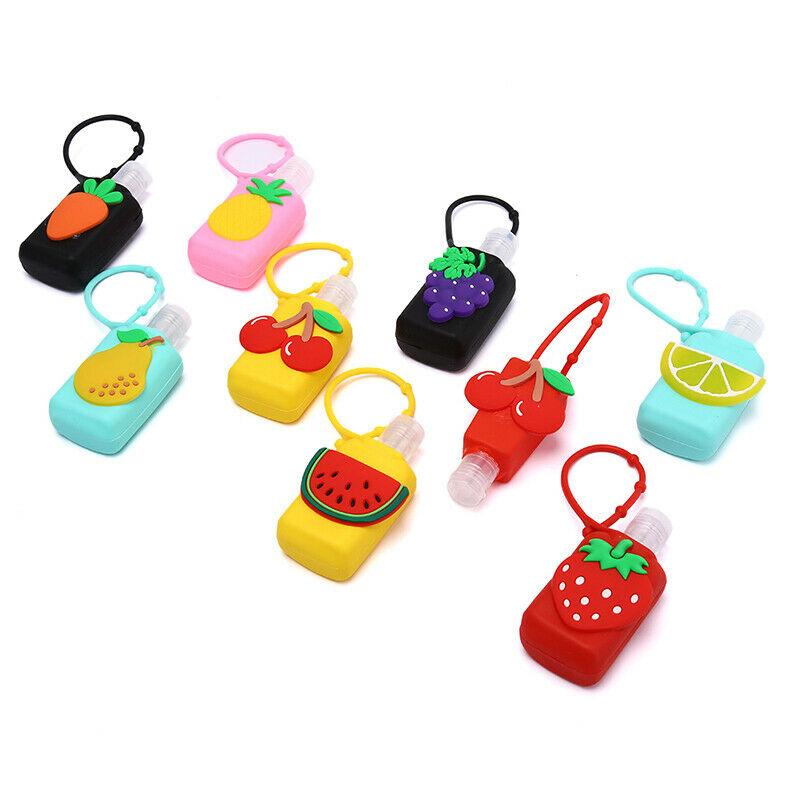 30ML Portable Fruits Silicone Empty Bottle Travel Liquid Refillable with Hol Nw