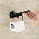 Stainless Steel Cover Toilet Paper Towel Holder Zinc Alloy Mounting Seat F3