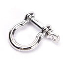 10X O Shape Stainless Steel Shackle Rope Paracord Bracelet Buckle Top