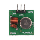 2Pcs 433Mhz Wireless RF Transmitter Module+ Receiver Alarm Regeneration Arduino,