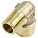 90 Degree Elbow 1/4" PT Male to 1/4" PT Female Pipe Fitting Coupler