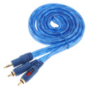 3.5mm to RCA Splitter Cable, 5ft/1.5m 3.5mm Male Aux to 2 RCA Male Audio &