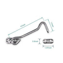 Cabin Hook Eye Latch For Doors,4 Pack Privacy Hook With Mounting Screws For R8X4