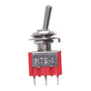 AC 250V/2A 120V/5A ON/ON 2 Position SPDT Mini Micro Toggle Switch Red M3D2