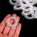 10x Clear Elastic Telephone Line Wire Hair Band Ropes Holders Head Accessory ME