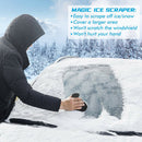 2pcs Car Windshield Magic Ice Scraper Cone Shaped Auto Snow Remover (Black)