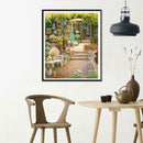 5D DIY Full Drill Diamond Painting Quiet Yard Cross Stitch Embroidery Kits