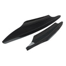 4pc Universal Car Body Spoiler Front Bumper Canards Lip Splitters Trim Black