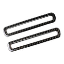 2x Carbon Fiber Air Vent Outlet Frame Cover Trim For Ford 2015-2017