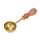 Retro Fire Wax Seal Stamp Metal Wax Stick Wood Handle Sealing Wax Spoon