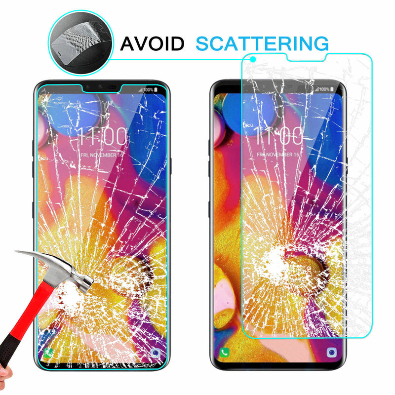 Tempered Glass Anti-Fingerprint Film Screen Protector 9H Cover FOR LG V40 ThinQ