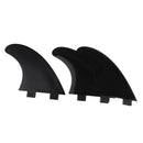 Pack of 3 Premium Surfboard Fins - Thruster Surf Fins -  G5 Tri Fins - Black
