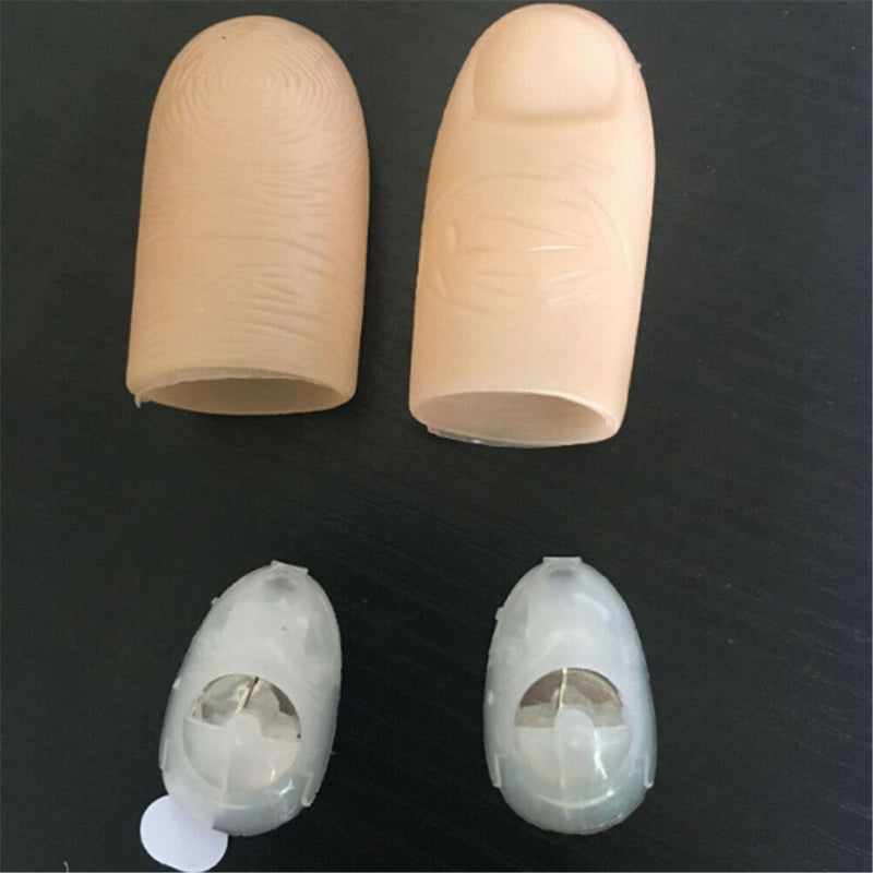 2Pcs Magic Trick Props Novelty LED Light Flashing Fingers Kids Glow Toys SP