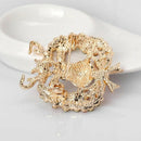 1X Fashion Personality Women's Christmas Brooches Pin Rhinestone Covered Sc