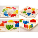 Chinese Checkers Board Flying Chess Ludo Board Game 2 in 1 the Whole Family