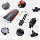 2Pcs USB LED Bicycle Headlight Horn Bike Headlamp for Sports Cycling Riding