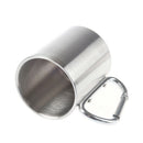 Stainless Steel Camping Hiking Cup Carabiner Hook Double Wall B2W3