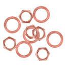 10PCS 3/8'' Guitar 9.36mm Nuts Lock Washer for Electric Guitar Bass Parts
