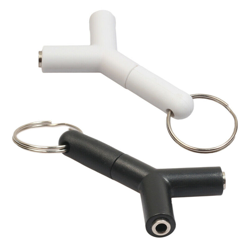 2Pcs 3.5mm Male to 2Female Stereo Audio Headphone Earphone Splitter Adapter