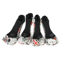4 Count Waterproof PU Golf Headcover Protector & Interchangeable No. Tag