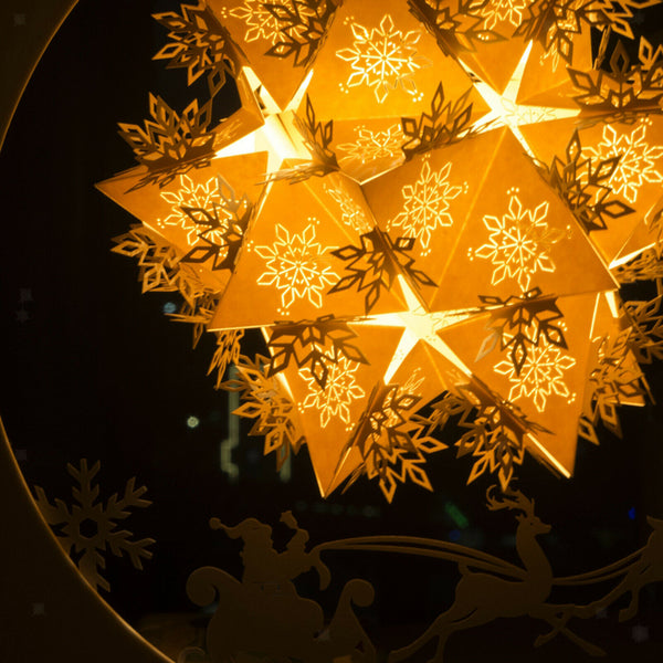 Christmas Moon Night Light LED Baby Sleep Room Lamp Kids Gift Warm Yellow Lamp