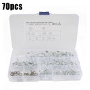 Replacement Spring clamps 70Pcs Double Wire Assortment Stainless steel