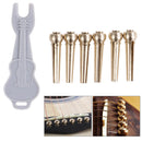 6pcs Brass Premium Bridge Pins Set For Acoustic Guitar Turned String Pegs