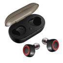 Wireless Bluetooth Earphones Headphones Earbuds Built-in Mic w/ Charging Case
