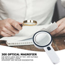 30x Optical Magnifying Glass 12LED Magnifying Lens for Reading Book Jewelry