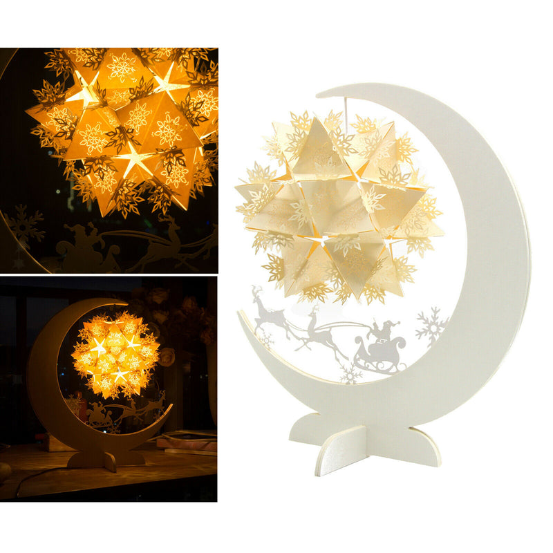 Christmas Moon Night Light LED Baby Sleep Room Lamp Kids Gift Warm Yellow Lamp
