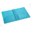 2-Pocket Letter Size-Folders Poly File Portfolio Folder with 3-Prong Fasten B8I6