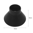 Cone Shaped Magic Car Windows Snow Remover Shovel Ice Scraper (7.5cm Black