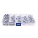 Assorted Stainless Steel Nylon Lock Nuts Assortment M3 M4 M5 M6 M8 M10 M12