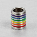 Charms Stainless Steel Pendant DIY Necklace Pride Pendant Rainbow Jewelry