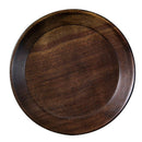2Pcs Handmade Round Wooden Serving Tray Sushi Dishes Plate Wood Utensils