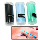 100pcs 3mm Eyelash Extensions Micro Brushes Individual Disposable Swab FMC