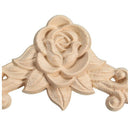 8*8cm Wood Carved Corner Onlay Applique Decor Furniture Craft Unpainted Hom