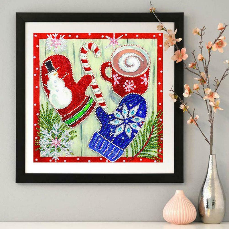 5D DIY Special Shaped Diamond Painting Gloves Cross Stitch Craft Kit Decor